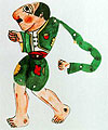 The classical figure of Karaghiozis, drawn by Eugene Spatharis
