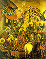 The Adoration of the Magi, portable icon of the 16th century, painted by Michael Damaskenos