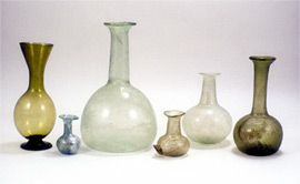 Glass vessels from tombs